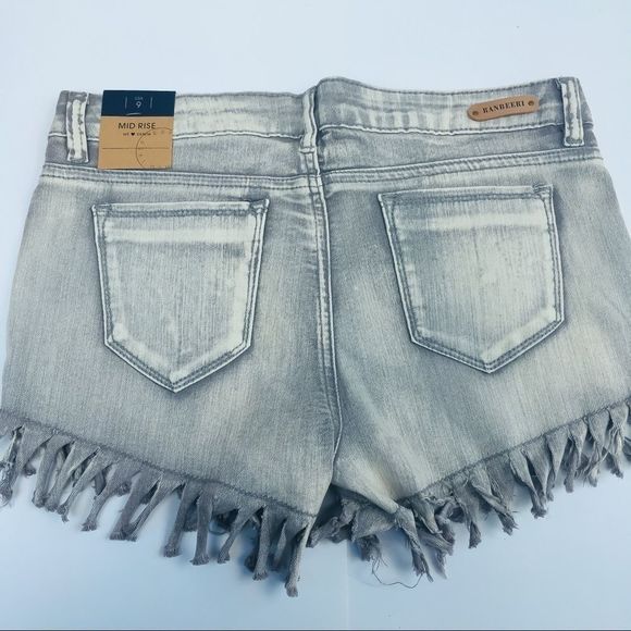 Ranbeeri Jeans Grey Stone Washed Denim Shorts. - Picture 4 of 11